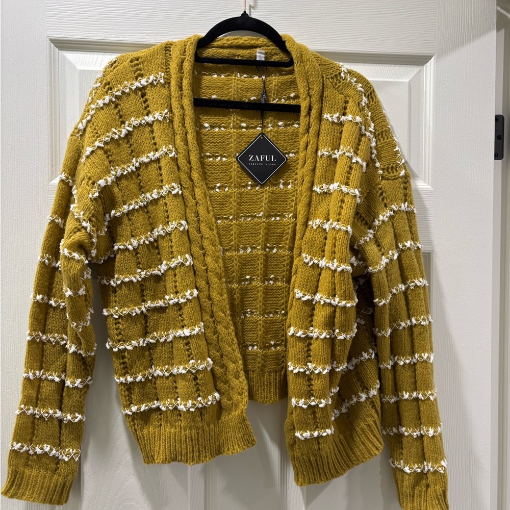 Zaful Mustard Yellow Women's Sweater